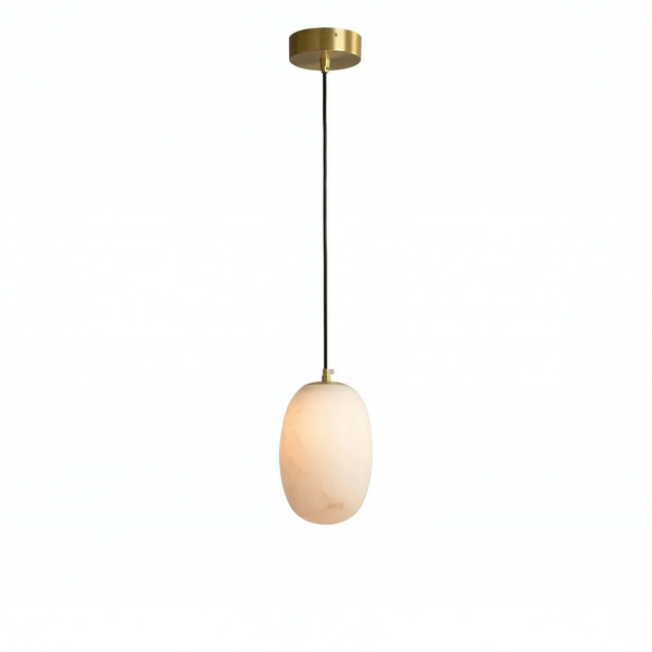 Oval Alabaster Pendant Light