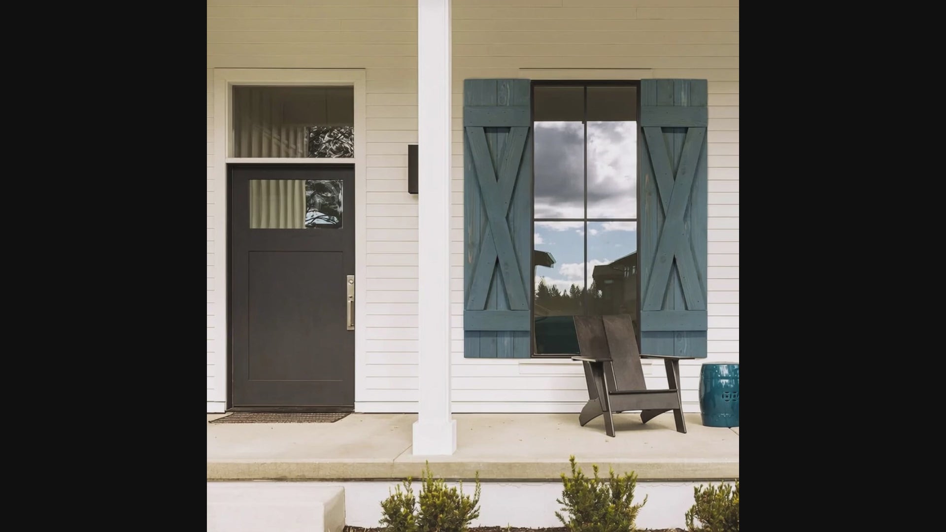 XBar Cedar Exterior Shutters | Board & Batten Wood Shutters | Dogberry