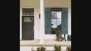 X Exterior Wood Shutters