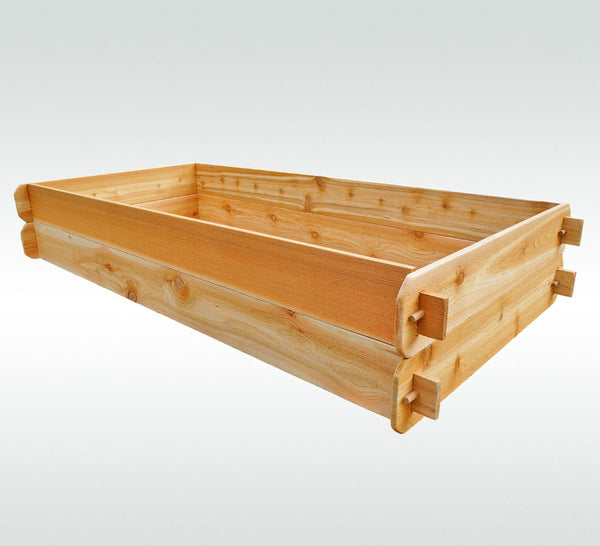 Timberlane Gardens Raised Garden Bed Kit Double Deep (Two 3x6) Select Cedar - close-up