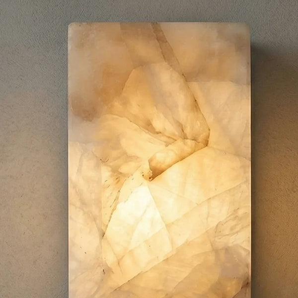 Rectangular Alabaster Wall Light