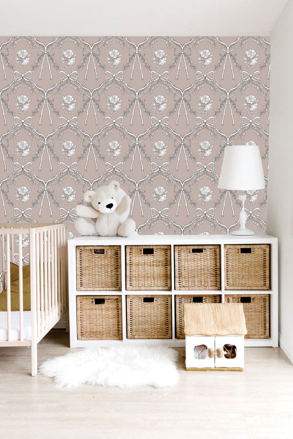 Lysa Wallpaper by Painted Hawk Design