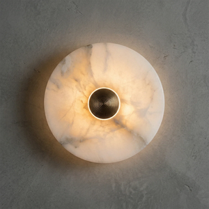 Round Alabaster Wall Lamp