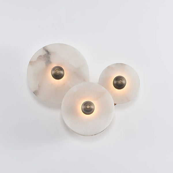 Round Alabaster Wall Lamp