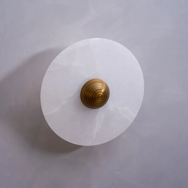 Round Alabaster Wall Lamp
