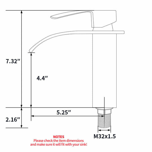 Brushed nickel or matte black or brushed gold waterfall Bathroom Faucet brass with plate and brass pop up drain