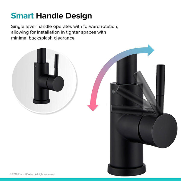 Matte Black Or Brushed Gold Pull Out Spray Kitchen Sink Faucet - close-up