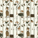 Edmund Wallpaper by Painted Hawk Design