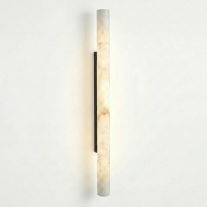Selene Alabaster Column Sconce
