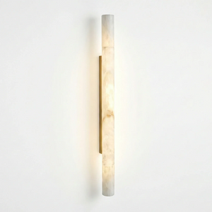Selene Alabaster Column Sconce