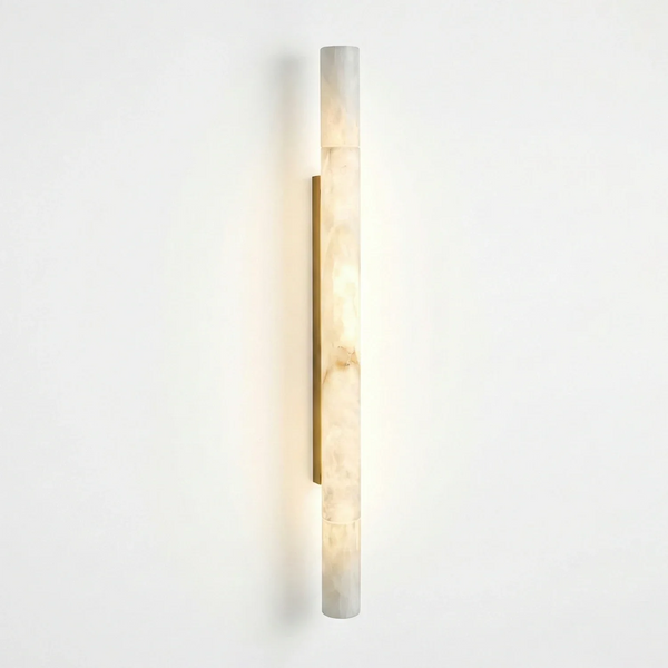 Selene Alabaster Column Sconce