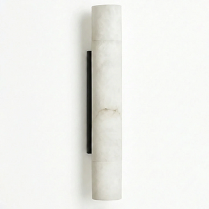 Selene Alabaster Column Sconce