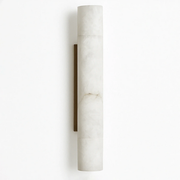 Selene Alabaster Column Sconce