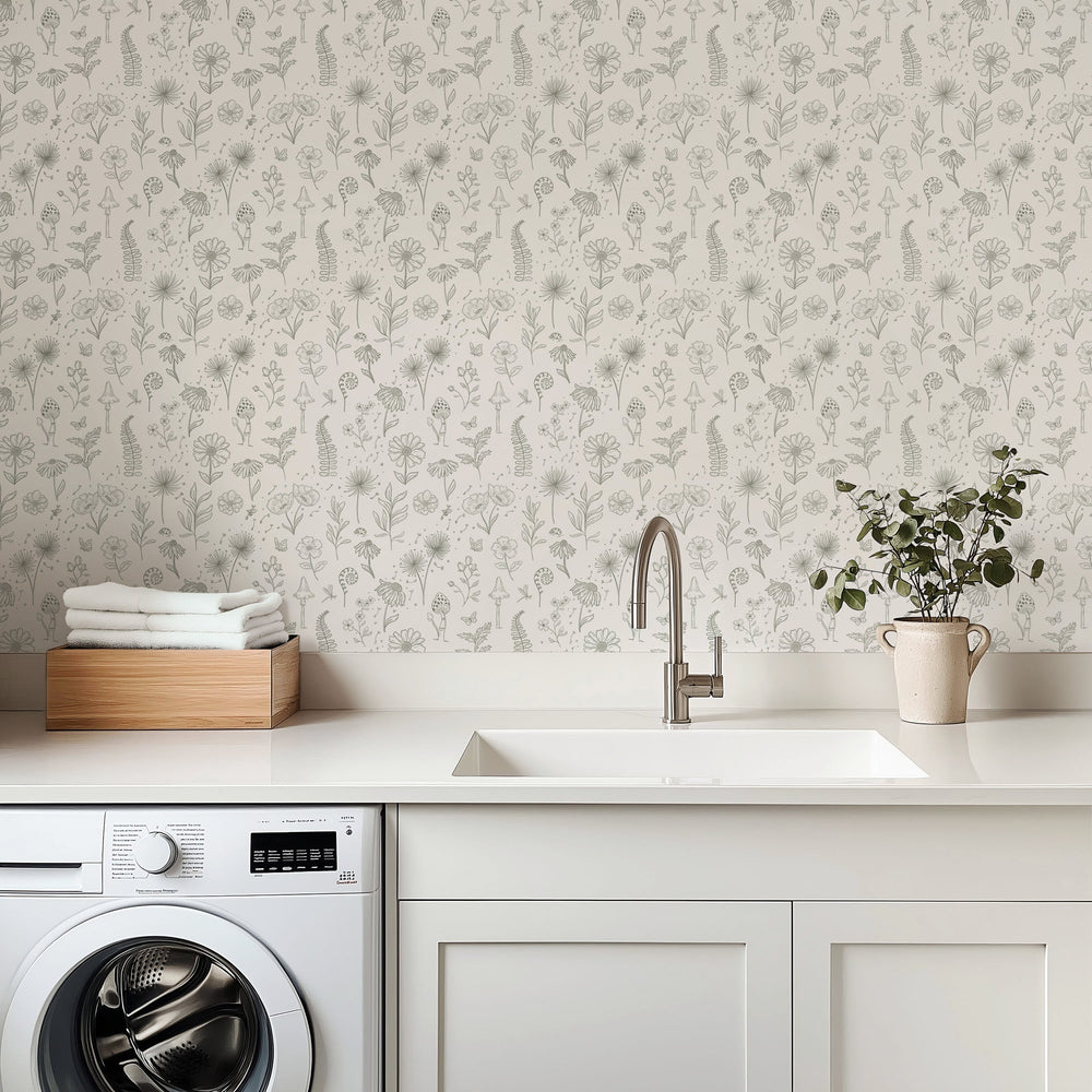 Kaila Wallpaper by Painted Hawk Design