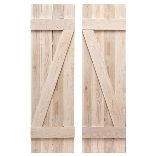 White Wooden shutters
