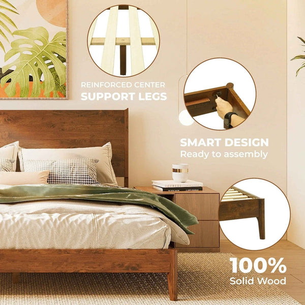 Haven Solid Wood Bed Frame - view 20