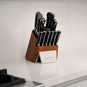 ZLINE 15-Piece Professional German Steel Kitchen Knife Block Set KSETT-GS-15 - detail view