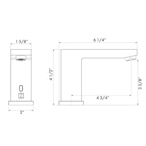 ZLINE Bliss Touchless Bath Faucet BLS-BFS-CB