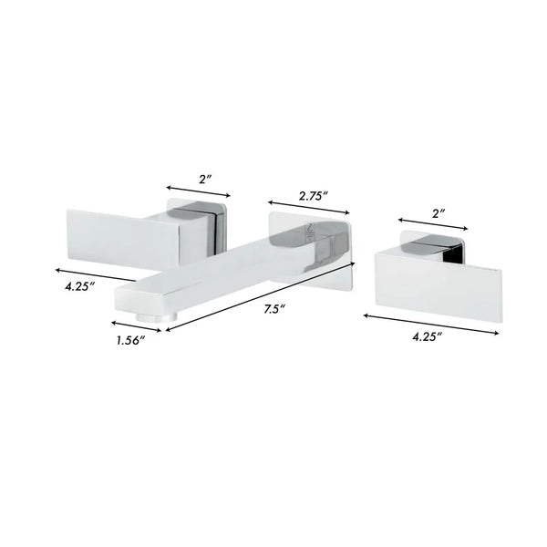 ZLINE Bliss Wall Mount Bath Faucet, BLS-BFW-CH - detail view