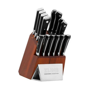 ZLINE 15-Piece Professional German Steel Kitchen Knife Block Set KSETT-GS-15 - front view