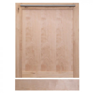 ZLINE 24' Dishwasher in Unfinished Wood with Stainless Steel Tub, DW-UF-24 - front view