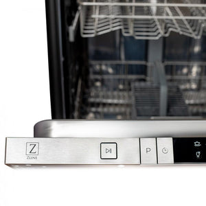 ZLINE 24' Dishwasher in Unfinished Wood with Stainless Steel Tub, DW-UF-H-24 - side view
