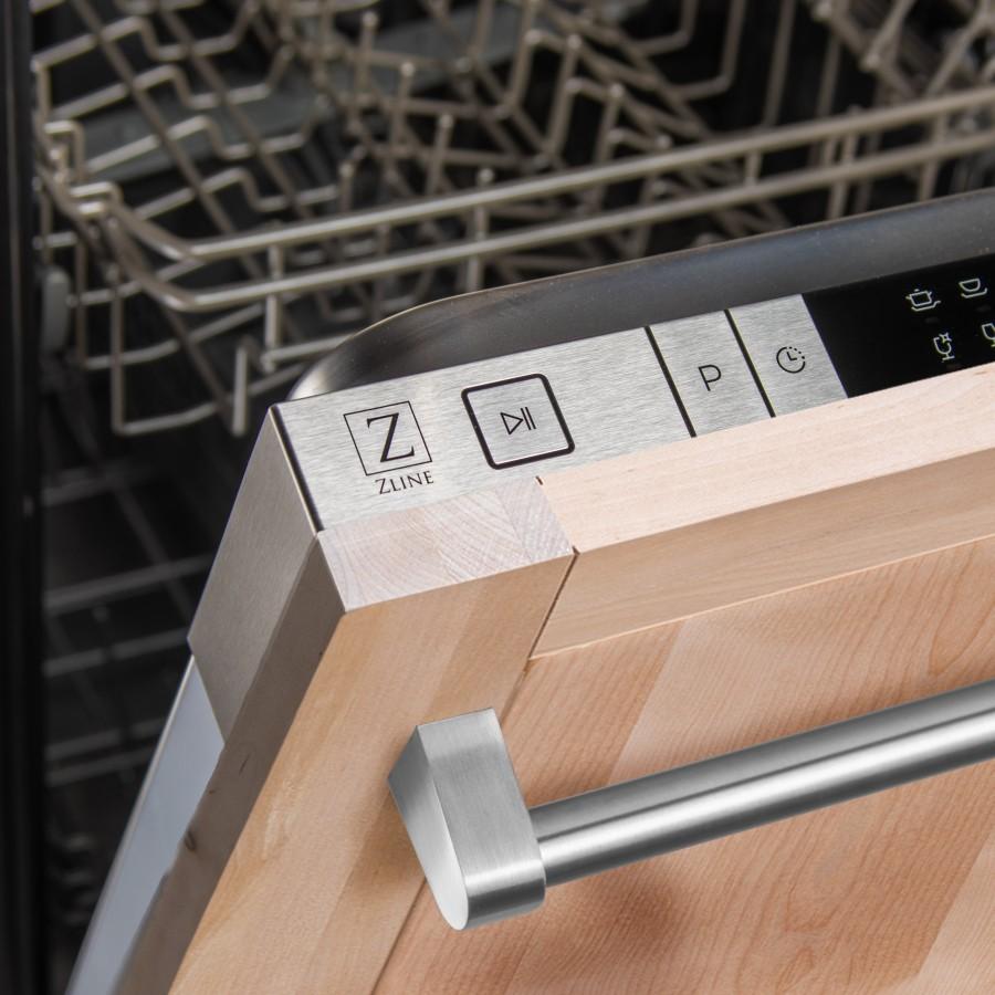 ZLINE 24' Dishwasher in Unfinished Wood with Stainless Steel Tub, DW-UF-H-24