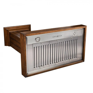 ZLINE 30' Wooden Wall Range Hood, Rustic Light, KPLL-30 - close-up