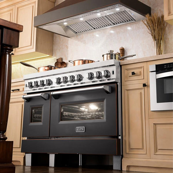 ZLINE 36' Hand-Hammered Copper Finish Wall Range Hood, 655-HBXXX-36 - view 11