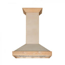 ZLINE 36' Unfinished Wooden Wall Range Hood, KBUF-36