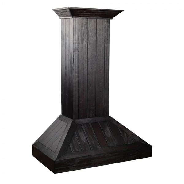 ZLINE 36' Wooden Wall Range Hood, Rustic Dark, KPDD-36
