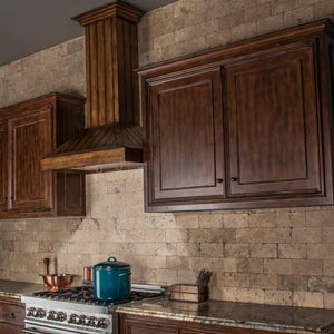 ZLINE 36' Wooden Wall Range Hood, Rustic Light, KPLL-36 - alternate view