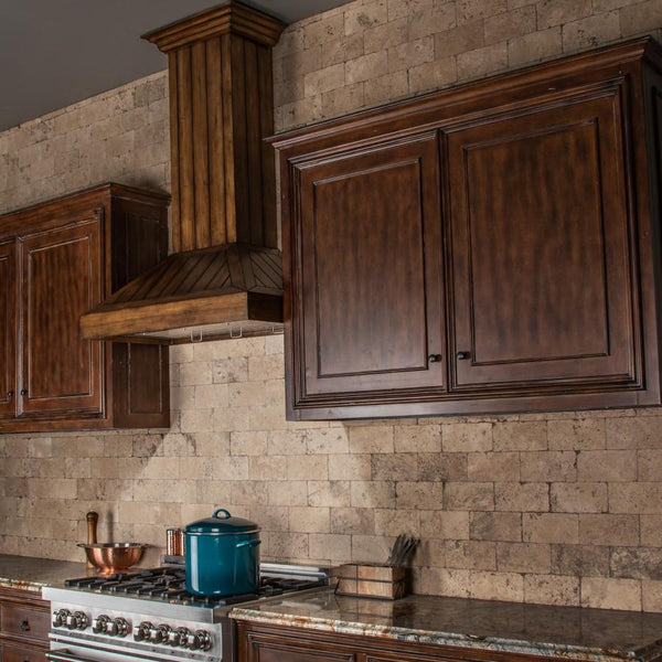 ZLINE 36' Wooden Wall Range Hood, Rustic Light, KPLL-36 - alternate view