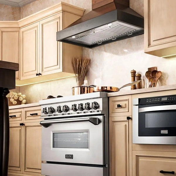 ZLINE 48' Wooden Wall Range Hood, Crown Molding KBAR-48 - alternate view