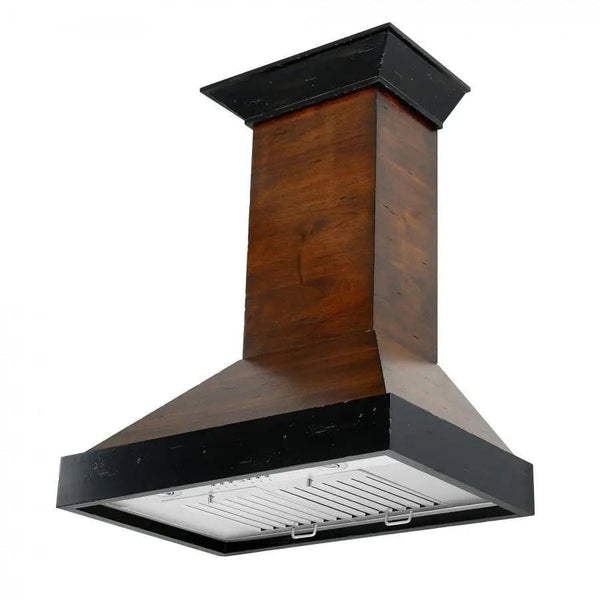 ZLINE 48' Wooden Wall Range Hood, Crown Molding KBAR-48 - side view