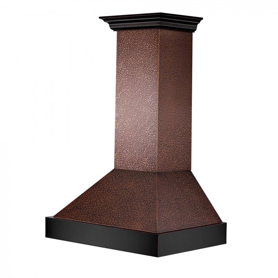 ZLINE 48" Hand-Hammered Copper Finish Wall Range Hood, 655-HBXXX-48