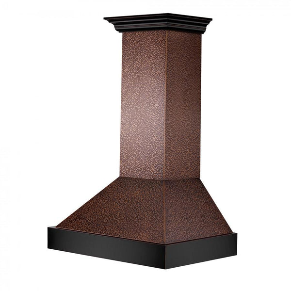 ZLINE 48' Hand-Hammered Copper Finish Wall Range Hood, 655-HBXXX-48 - front view