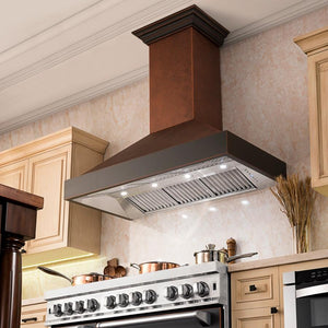ZLINE 48' Hand-Hammered Copper Finish Wall Range Hood, 655-HBXXX-48 - view 11