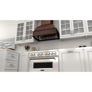 ZLINE 30' Wooden Wall Range Hood, Crown Molding 369WH-30 - lifestyle photo