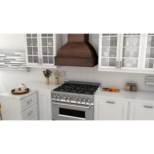 ZLINE 30' Wooden Wall Range Hood, Crown Molding 369WH-30 - dimensions