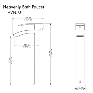 ZLINE Heavenly Bath Faucet in Chrome, HVN-BF-PG