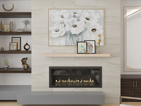 Modern Timber Fireplace Mantel