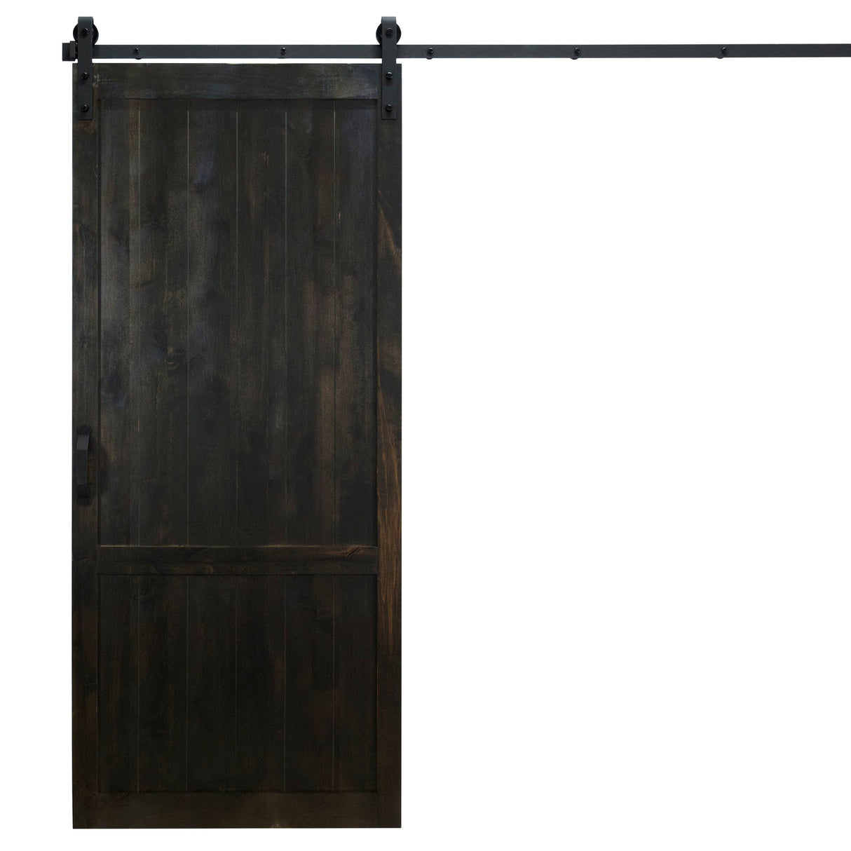 Midnight Black Country Vintage Barn Door