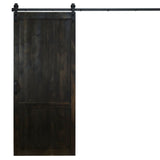 Midnight Black Country Vintage Barn Door