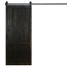 Midnight Black Country Vintage Barn Door