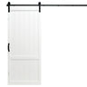 White Country Vintage Sliding Barn Door