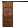 Walnut 5 Panel Barn Door