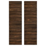 Coffee Brown Wood Exterior Shutters