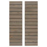 Stone Gray Wood Exterior Shutters