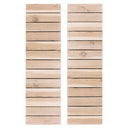 Whitewashed Wood Exterior Shutters